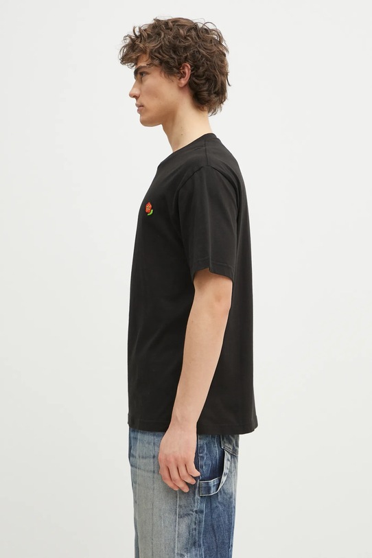 Памучна тениска Kenzo Pop FF55TS5284SG.99J черен SS25