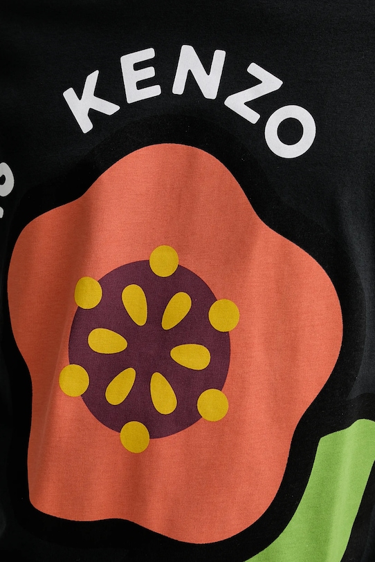Kenzo t-shirt bawełniany FF55TS5304SG.99J czarny