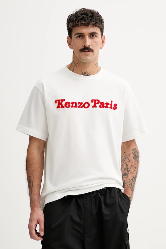 Kenzo t-shirt bawełniany regular biały FF55TS5474SG.02