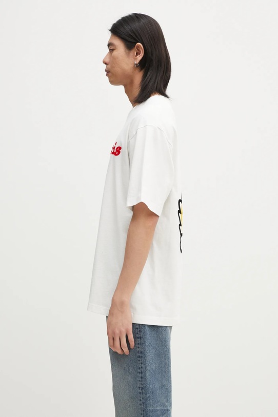 Памучна тениска Kenzo FF55TS5474SG.02 бял SS25