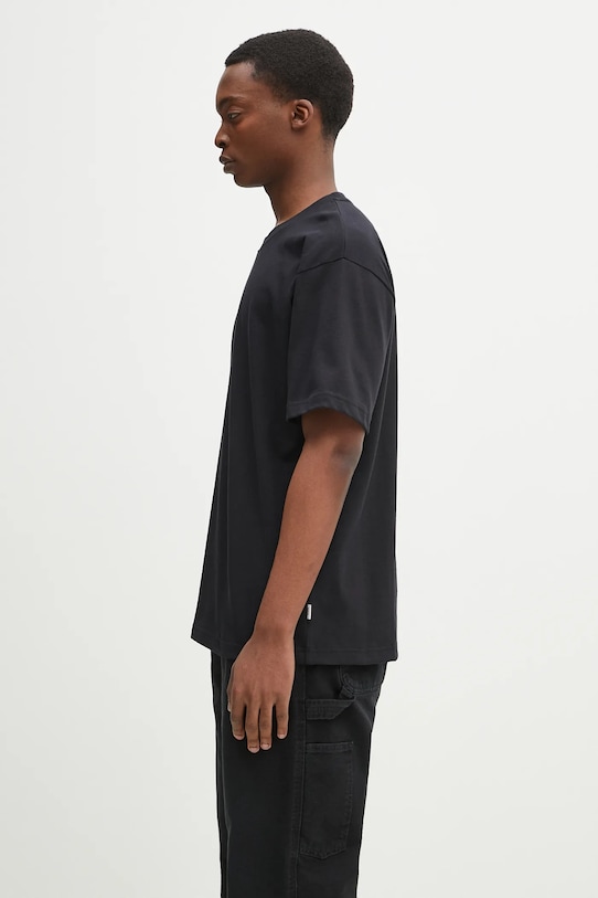 Βαμβακερό μπλουζάκι Norse Projects Norse Standard Heavy Loose T-shirt N01.0679.9999 μαύρο SS25