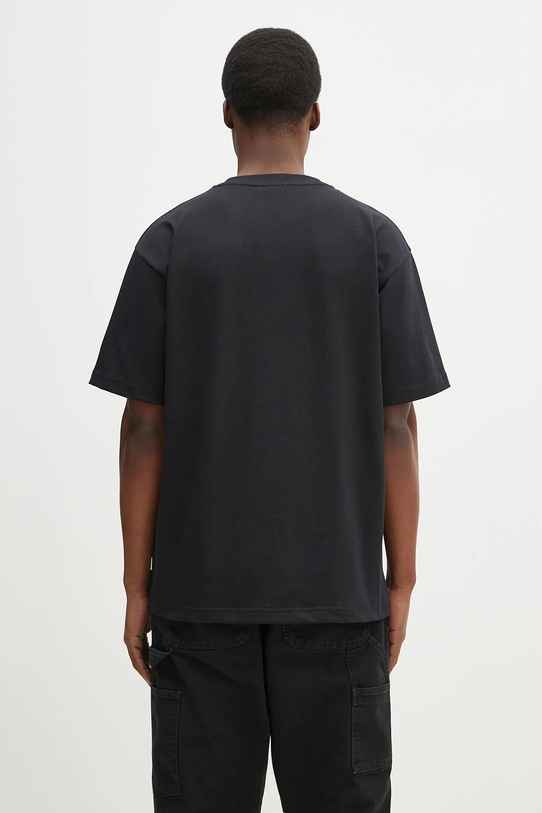 Одежда Хлопковая футболка Norse Projects Norse Standard Heavy Loose T-shirt N01.0679.9999 чёрный