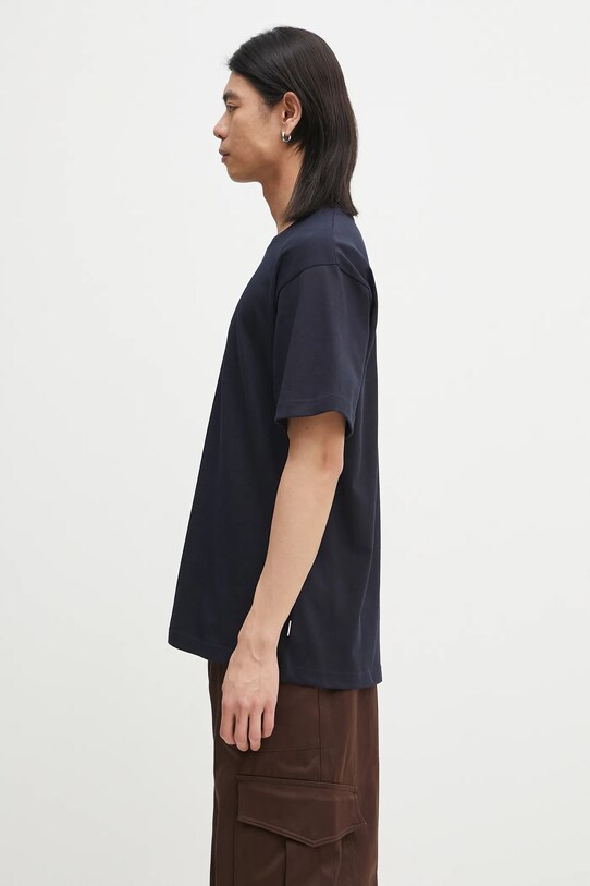 Norse Projects t-shirt bawełniany Norse Standard Heavy Loose T-shirt N01.0679.7004 granatowy SS25