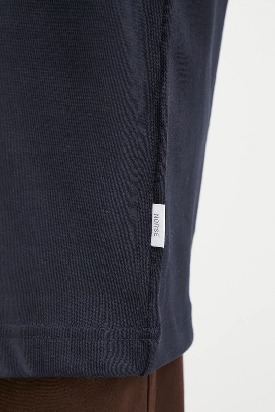 Pamučna majica Norse Projects Norse Standard Heavy Loose T-shirt mornarsko plava N01.0679.7004