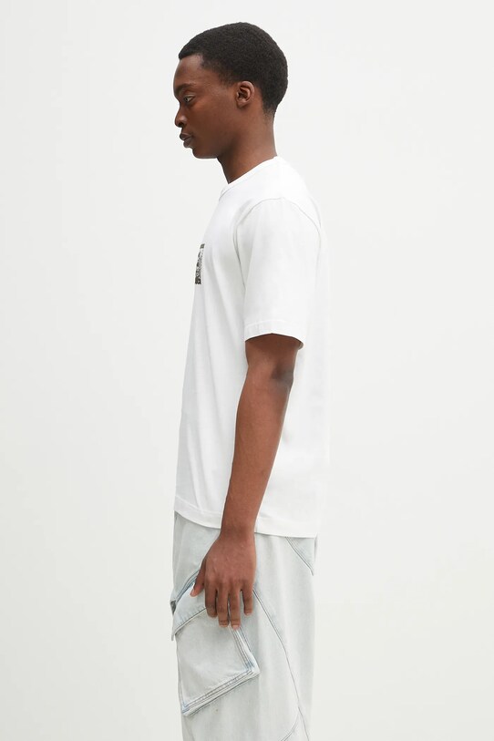 Norse Projects t-shirt in cotone Holger Post Stamp Print T-Shirt N01.0686.0001 bianco SS25