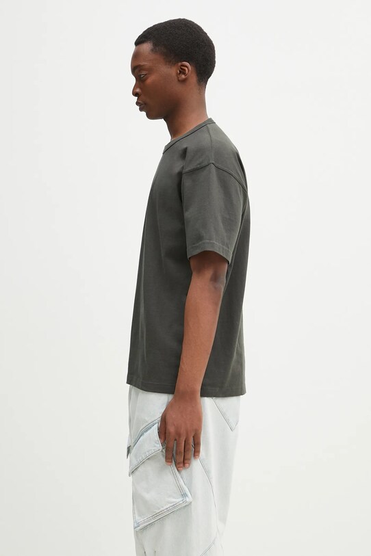 Norse Projects t-shirt bawełniany Simon Heavy T-shirt N01.0687.8131 zielony SS25
