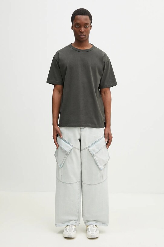 Norse Projects t-shirt bawełniany Simon Heavy T-shirt N01.0687.8131 zielony