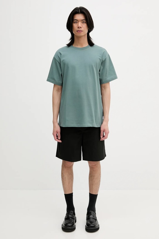 Bavlněné tričko Norse Projects Norse Standard Heavy Loose T-shirt zelená N01.0679.7157
