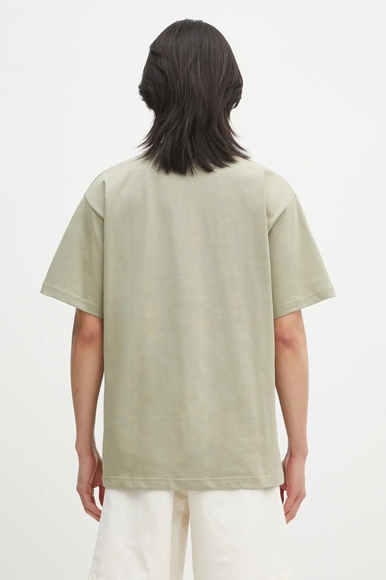 Одежда Хлопковая футболка Norse Projects Norse Standard Heavy Loose T-shirt N01.0679.2053 зелёный