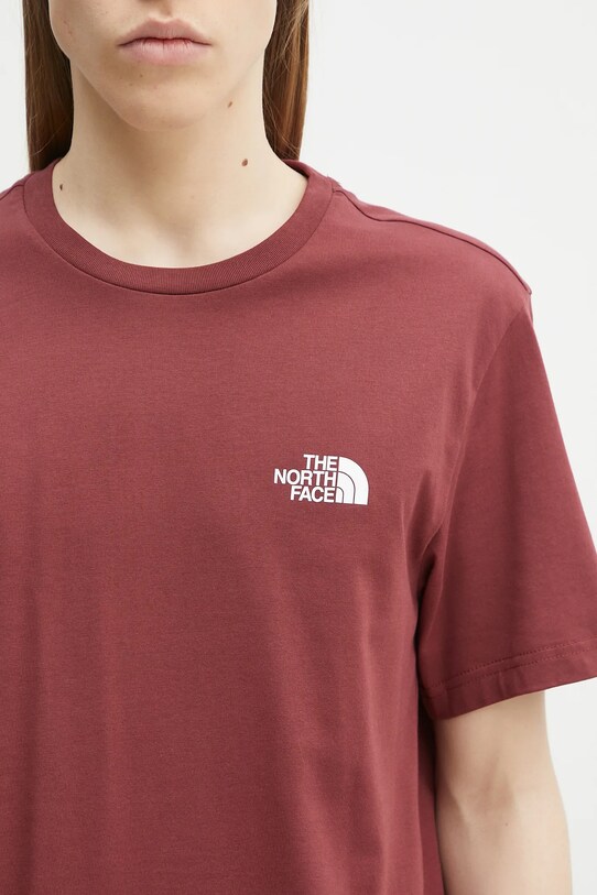 Tričko The North Face Simple Dome burgundské NF0A87NG0VO1