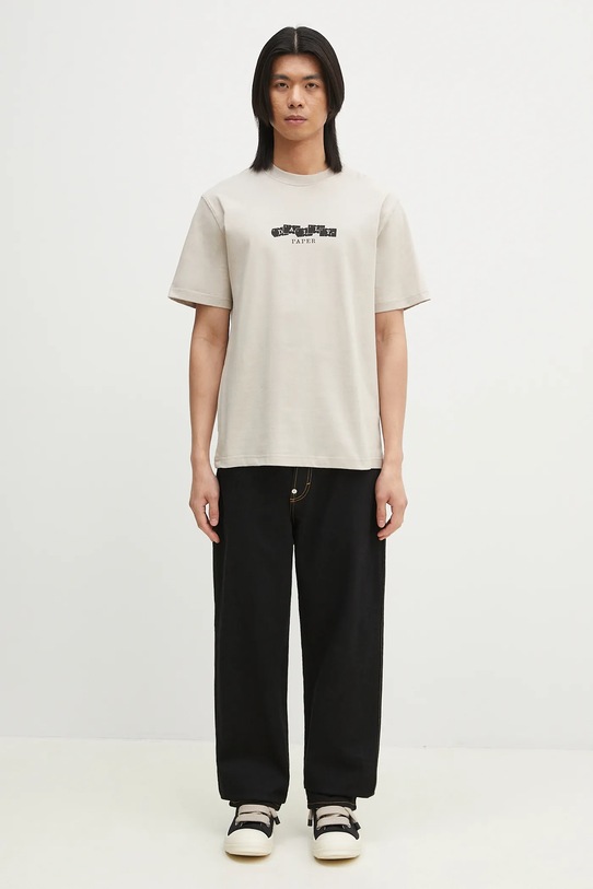 Daily Paper t-shirt bawełniany Tag T-Shirt 2511049 beżowy