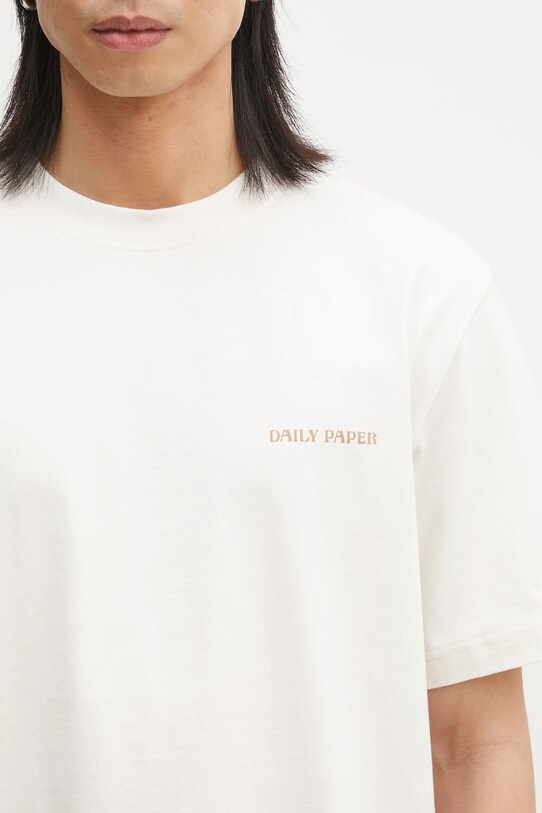 Памучна тениска Daily Paper Craft T-Shirt бежов 2511045