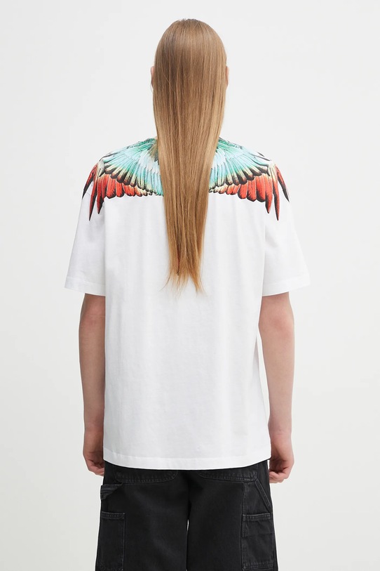 Îmbrăcăminte Marcelo Burlon tricou din bumbac Icon Wings Basic T-Shirt White Multicolo CMAA056S25JER0010184 alb