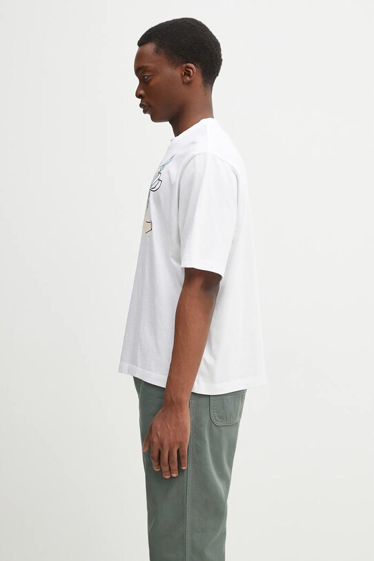 Marcelo Burlon tricou din bumbac County Angel Boxy T-Shirt White Multicol CMAA05AS25JER0020184 alb SS25