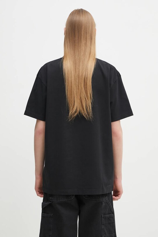 Îmbrăcăminte Marcelo Burlon tricou din bumbac Goodbye Quote Basic T-Shirt Black White CMAA056S25JER0071001 negru