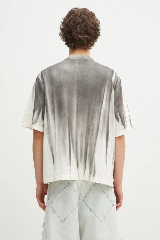 Îmbrăcăminte Marcelo Burlon tricou din bumbac Fire Heart Spray Boxy T-Shirt Ecru Mediu CMAA05AS25JER0096F06 bej
