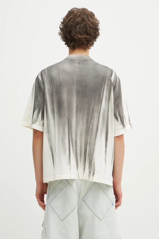 Oblečení Bavlněné tričko Marcelo Burlon Fire Heart Spray Boxy T-Shirt Ecru Mediu CMAA05AS25JER0096F06 béžová