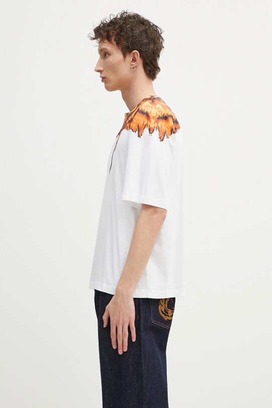 Βαμβακερό μπλουζάκι Marcelo Burlon Colordust Wings Boxy T-Shirt White Orang CMAA05AS25JER0010120 λευκό SS25