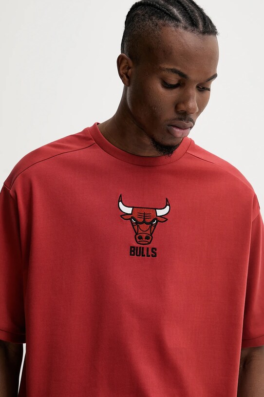 New Era t-shirt bawełniany pomarańczowy 60596461