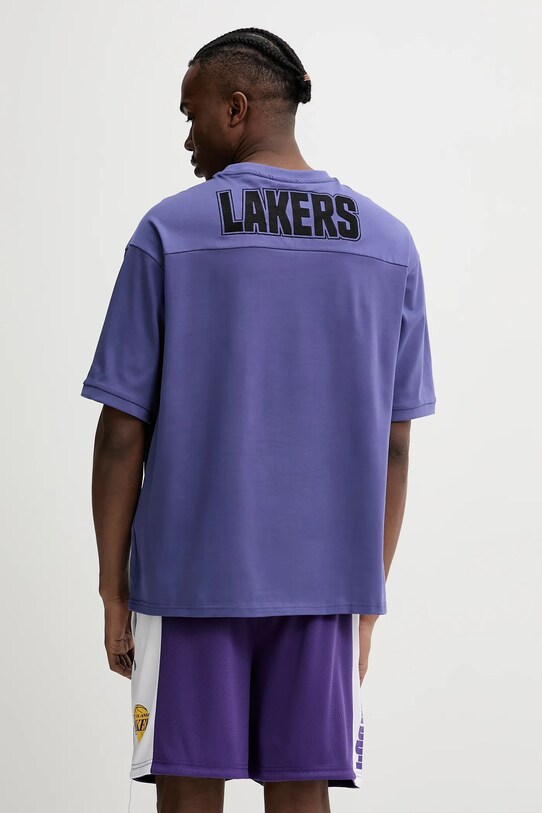 Ruházat New Era pamut póló Lakers 60596460 lila