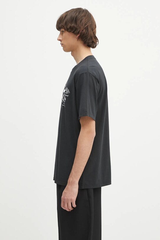MM6 Maison Margiela tricou din bumbac SH2GC0024.M20108.899 negru SS25