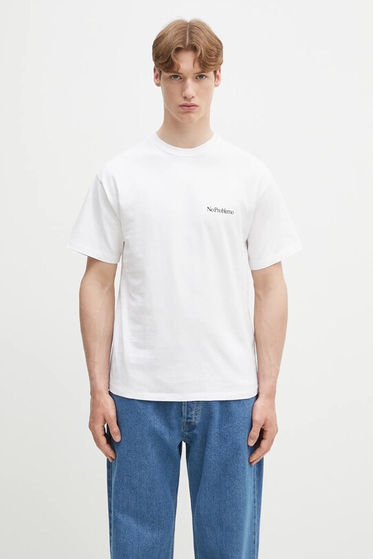 Îmbrăcăminte No Problemo tricou din bumbac Eau De Problemo SS Tee NP6000503 alb