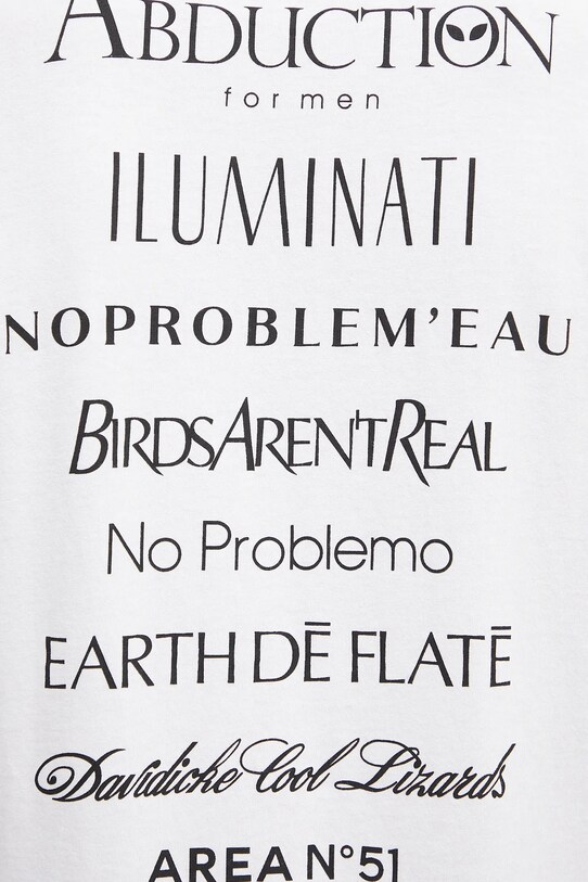 No Problemo tricou din bumbac Eau De Problemo SS Tee alb NP6000503