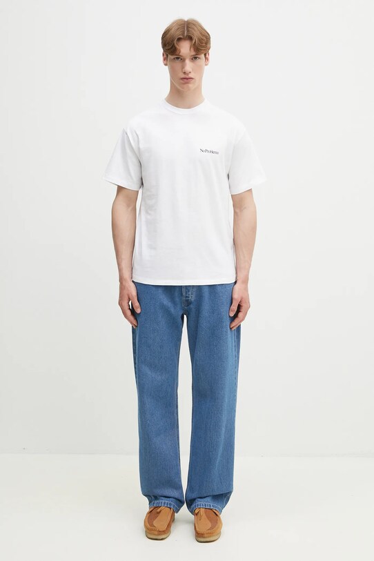 No Problemo tricou din bumbac Eau De Problemo SS Tee NP6000503 alb