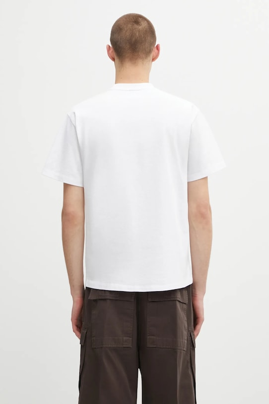 Ruházat No Problemo pamut póló Redacted SS Tee NP60001103 fehér