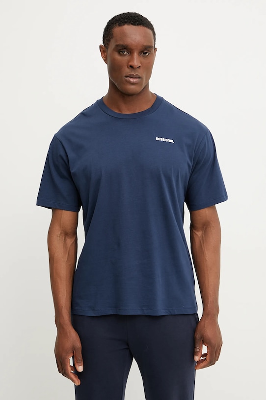 Rossignol t-shirt bawełniany Waterfall RLNMY24 granatowy SS25