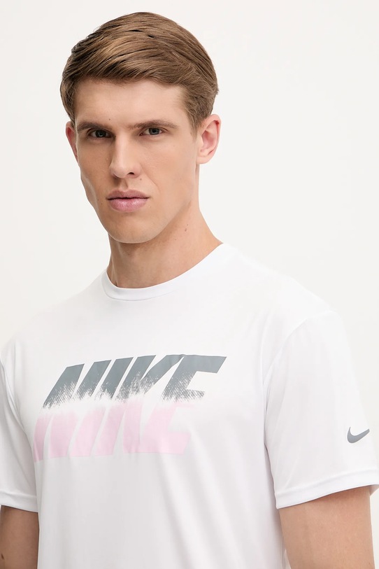Îmbrăcăminte Nike tricou de înot NESSF473 alb