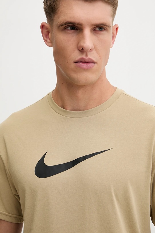 Nike tricou de antrenament bej NESSF523