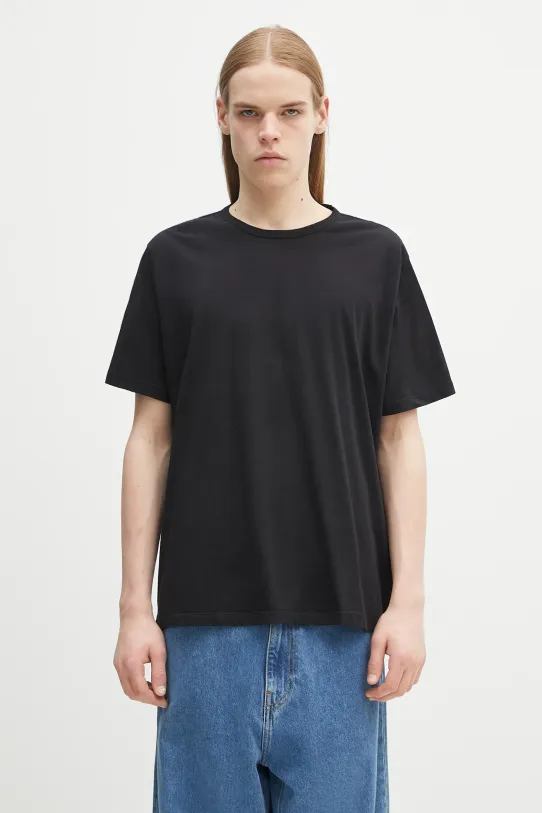 Bavlněné tričko Our Legacy New Box relaxed černá M2206NBL