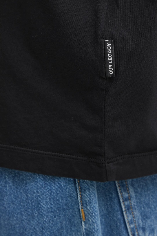 Bavlněné tričko Our Legacy New Box M2206NBL černá
