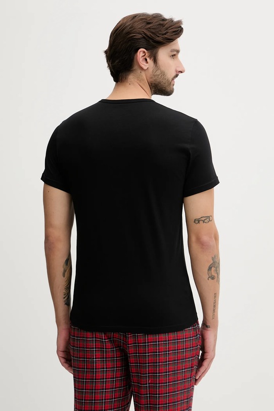 Odzież Emporio Armani Underwear t-shirt bawełniany lounge 2-pack EM000391.AF10800 czarny