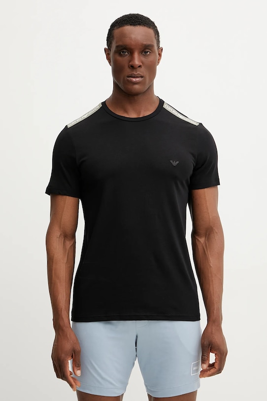 Emporio Armani Underwear tricou imprimeu negru EM000384.AF10779