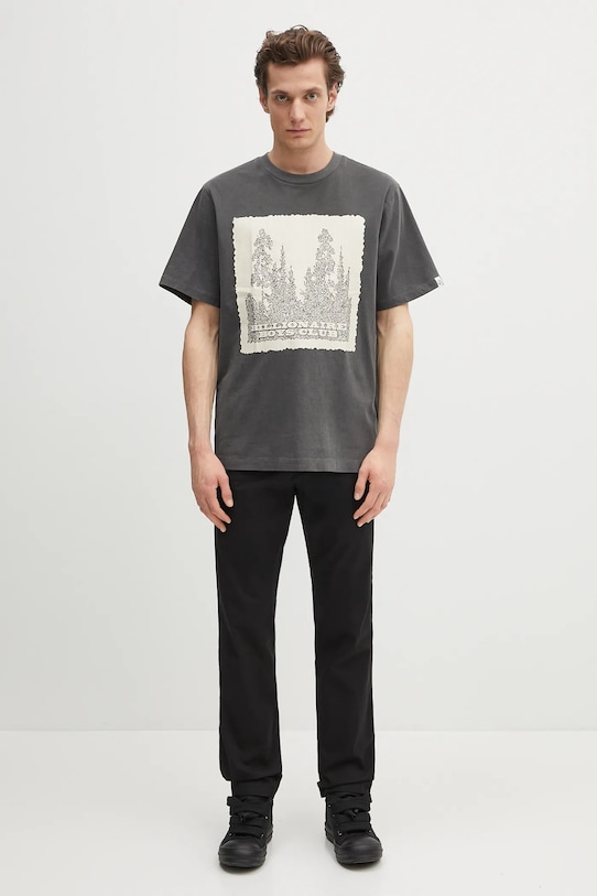 Billionaire Boys Club t-shirt bawełniany Wilderness T-shirt B25159 szary