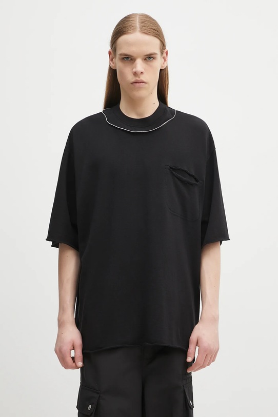 T-Shirt χαλαρό μαύρο UC1E4814