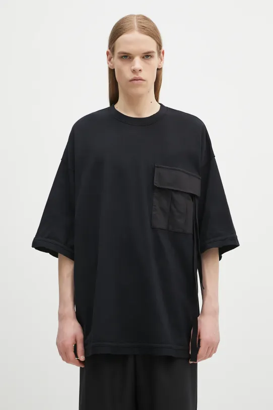 Undercover t-shirt bawełniany T-Shirt gładkie czarny UP1E4806