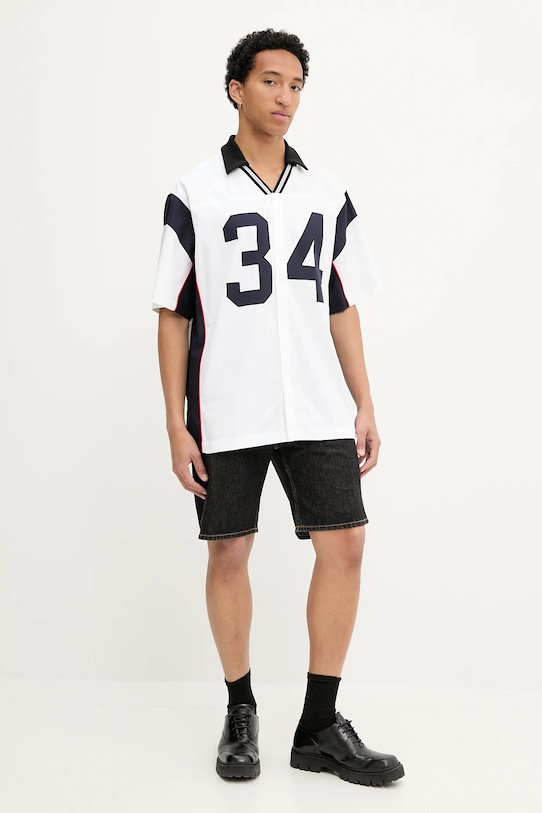 AMBUSH koszula bawełniana Sports Designed Shirt 12115310 biały SS25