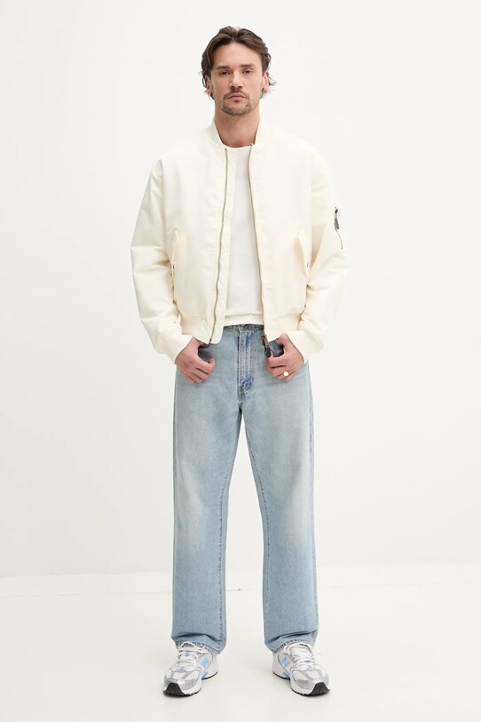 Βαμβακερό μπλουζάκι Timberland TB0A6DG5CM91 μπεζ SS25