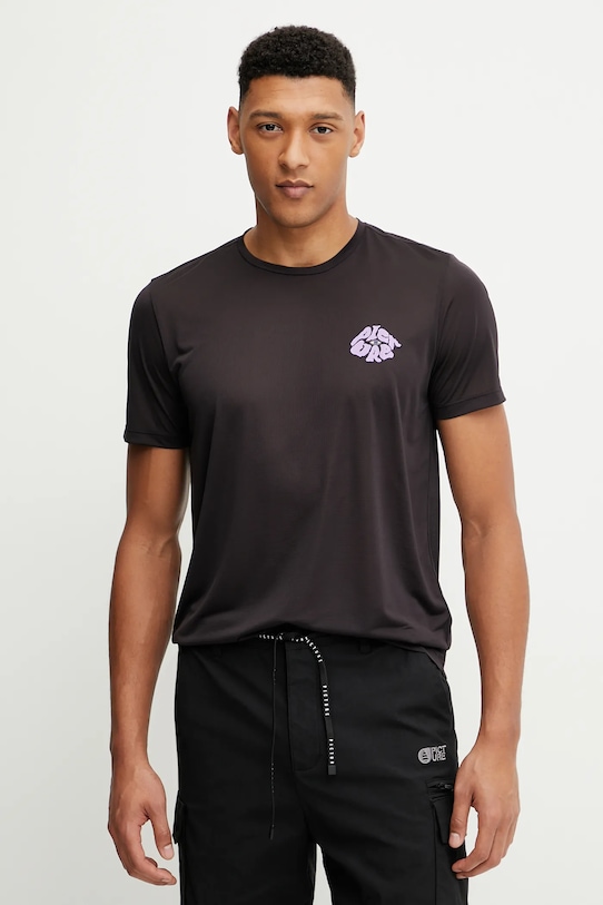 Picture t-shirt sportowy Travis regular czarny MTS1257