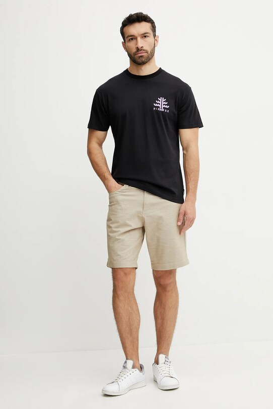 Picture t-shirt in cotone Ouvea MTS1264 nero SS25