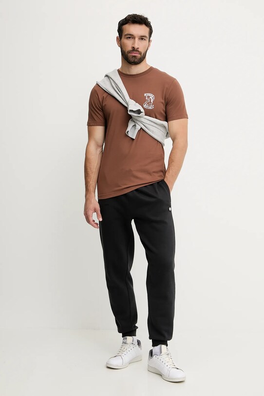 Picture tricou din bumbac Terra MTS1266 maro SS25