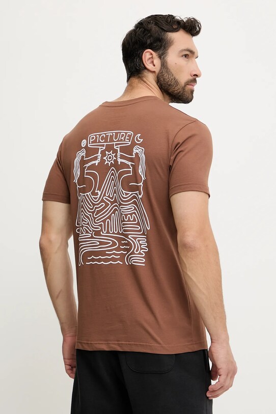 Îmbrăcăminte Picture tricou din bumbac Terra MTS1266 maro