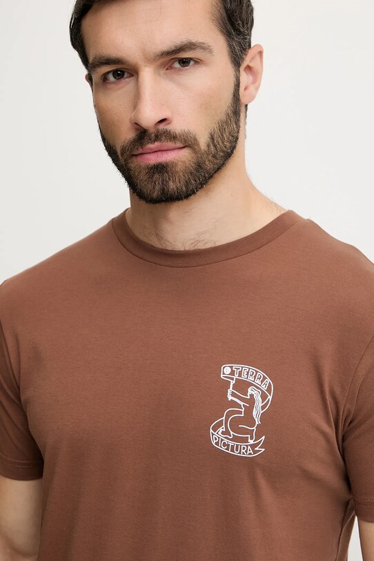 Picture tricou din bumbac Terra maro MTS1266