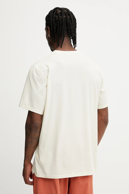 Oblečenie Športové tričko Fjallraven Lush Logo T-shirt F12600219.113 béžová