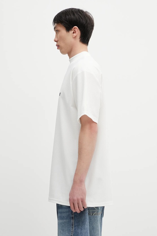 Needles t-shirt S/S Mock Neck QV353 white SS25