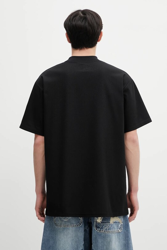 Clothing Needles t-shirt S/S Mock Neck QV353 black