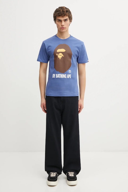 A Bathing Ape t-shirt in cotone By Bathing Ape 1L30110002 blu navy